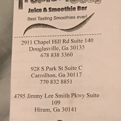 Tropical Joe's Smoothies