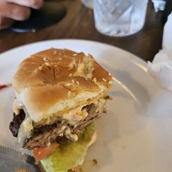 The Ol' 95 Burger House - One of my husband and my favorite burger is, 'The Wolverine ', we always split one.