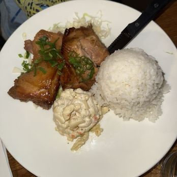 Aloha Mixed Plate - Shoyu chicken - Hawaiian Near Me - Lahaina, Hawaii