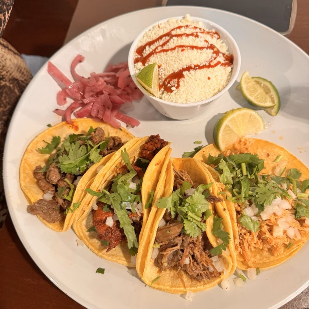 Los Guapos - Mexican Taco Plate with Elote cup - Mexican Near Me - Fort Worth, Texas