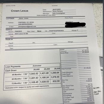 Crown Lexus - IS500 quote - Auto Repair Near Me - Ontario, California