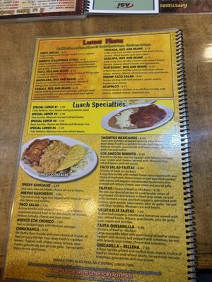 Menu photo 4 Los Amigos Mexican Restaurant New Castle, IN