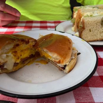 Beach Plum Farm - Breakfast sandwich with pork roll and an egg salad andwich - American Near Me - West Cape May, New Jersey Beach Plum Farm - Breakfast sandwich with pork roll and an egg salad andwich - American Near Me - West Cape May, New Jersey