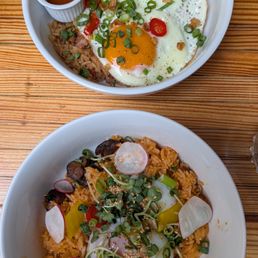 FILIPINO ADOBO FRIED RICE and KIMCHI FRIED RICE FILIPINO ADOBO FRIED RICE and KIMCHI FRIED RICE