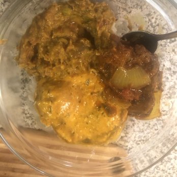 Namaste Indian Restaurant - Three different dishes. One eggplant vegetarian dish, another vegetable dumpling dish and a delicious spicy lamb dish over basmati rice. - Indian Near Me - Saugerties, New York