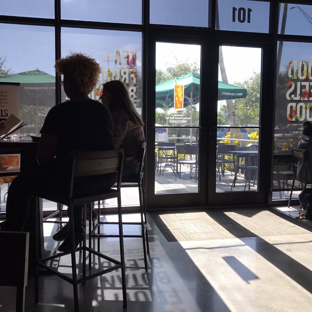Starbucks - Tinted window shades to block the afternoon rays. - Coffee & Tea Near Me - Davie, Florida Starbucks - Tinted window shades to block the afternoon rays. - Coffee & Tea Near Me - Davie, Florida