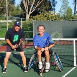 House of Tennis - David (on left) and Jerry a student