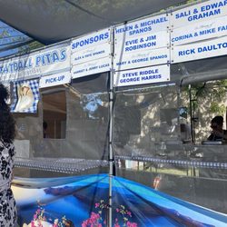 Greek Festival at St. Basil's Greek Orthodox Church - Sponsors sign