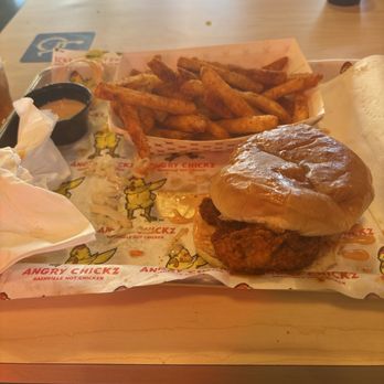 Angry Chickz - #1, there's actually two chicken sandwiches in this meal. - Chicken Shop Near Me - Riverside, California
