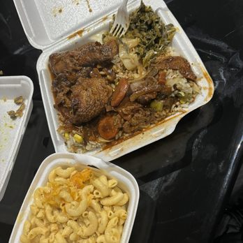 Spice It Up - Brown Stew Chicken, cabbage, greens, rice w/vegggies, Mac n cheese - Caribbean Near Me - Norcross, Georgia Spice It Up - Brown Stew Chicken, cabbage, greens, rice w/vegggies, Mac n cheese - Caribbean Near Me - Norcross, Georgia
