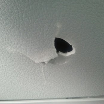 Husteads Auto Body - Same hole not repaired - Body Shops Near Me - Berkeley, California