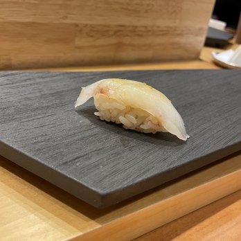 Sushi Suzuki - Comet fish with yuzu nigiri - Sushi Bars Near Me - Seattle, Washington Sushi Suzuki - Comet fish with yuzu nigiri - Sushi Bars Near Me - Seattle, Washington