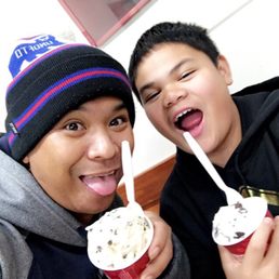 Cold Stone with my God son Munchkin 12/23/2017