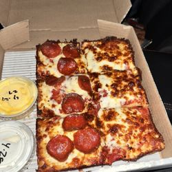 Blackjack Pizza - Small Detroit pan pizza.