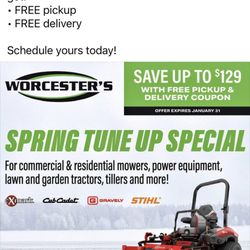 Worcester's Power Equipment Trailers & Pet Feeds - Facebook Ad
