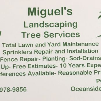 Miguel’s Landscaping - Business card - Fences & Gates Near Me Miguel’s Landscaping - Business card - Fences & Gates Near Me