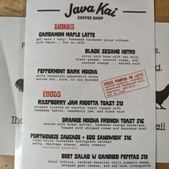 Java Kai Kauai - Seasonal specials - Breakfast & Brunch Near Me - Kapaa, Hawaii