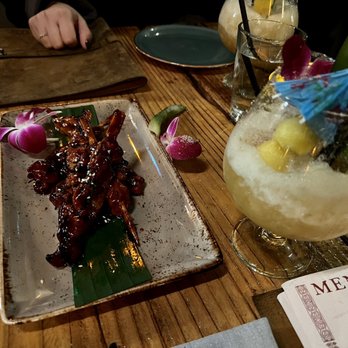 Wilfred's Lounge - Batten Down the Hatches + chicken skewers - Hawaiian Near Me - Napa, California Wilfred's Lounge - Batten Down the Hatches + chicken skewers - Hawaiian Near Me - Napa, California