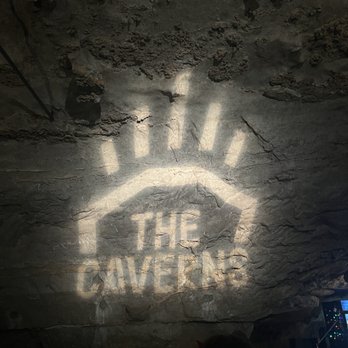 The Caverns - Fun projection on the wall very creative use of the space - Music Venues Near Me - Pelham, Tennessee