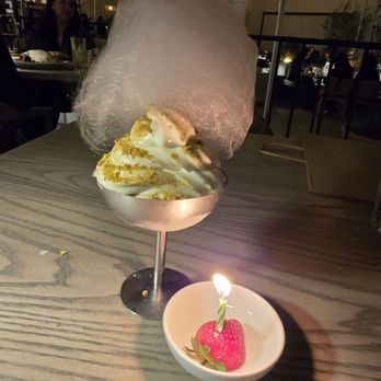 Laya Restaurant - Rose saffron with cotton candy. So delicious - Mediterranean Near Me - Los Angeles, California
