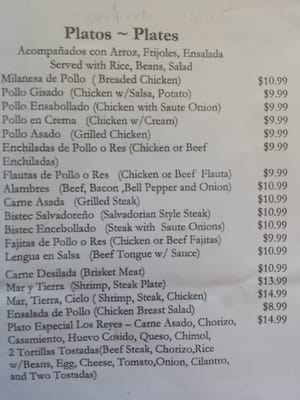 Menu photo 8 Los Reyes Restaurant San Francisco, CA Menu photo 8 Los Reyes Restaurant San Francisco, CA