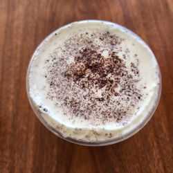 18 Grams Coffee & Tea - 1987 topped with Sea Salt Cream & Ibarra Chocolate