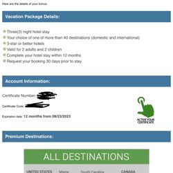Take a Getaway - "Take 3" email from TakeAGetaway.com (Page 1)