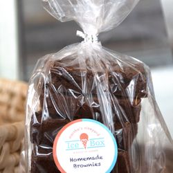 The Ice Box - We sell homemade brownies in packages or individually (or as part of our sundaes!)