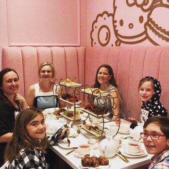 Hello Kitty Cafe - Tea Set up - Cafes Near Me - Irvine, California