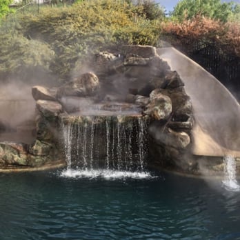 Sparkle Clear Pools - Grotto & Slide With Fogger - Hot Tub & Pool Near Me - Quartz Hill, California