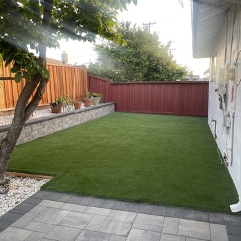 Berryessa Quality Landscape - Backyard turf and pavers - Masonry/Concrete Near Me - San Jose, California Berryessa Quality Landscape - Backyard turf and pavers - Masonry/Concrete Near Me - San Jose, California