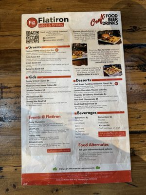 Menu photo 3 Flatiron bites & brews Albuquerque, NM