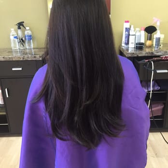 Asked For Long Layers And More Of A U Shaped Cut Yelp