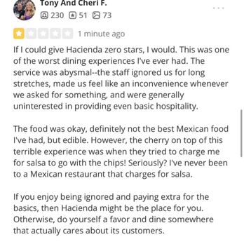 Hacienda Mexican Grill - First review - Mexican Near Me - Salinas, California