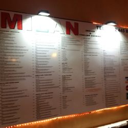 Milan Benalmadena - Carta menu