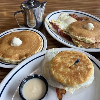 IHOP - Breakfast biscuit sandwich came with 2pancakes; 2x2x2 - American Near Me - Manhasset, New York IHOP - Breakfast biscuit sandwich came with 2pancakes; 2x2x2 - American Near Me - Manhasset, New York