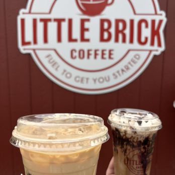 Little Brick Coffee - Iced Fruity Pebble Latte and Iced Mocha Latte - Coffee & Tea Near Me - Sharpsburg, Maryland