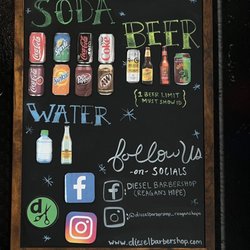 Diesel Barbershop - Reagan's Hope - Free drinks!