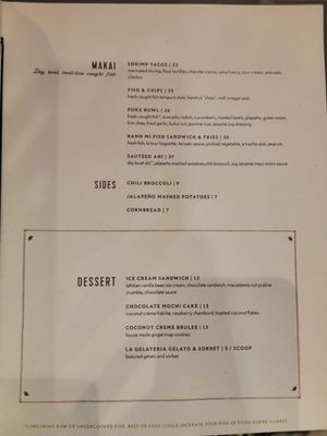 Menu photo 4 Moku Kitchen Honolulu, HI