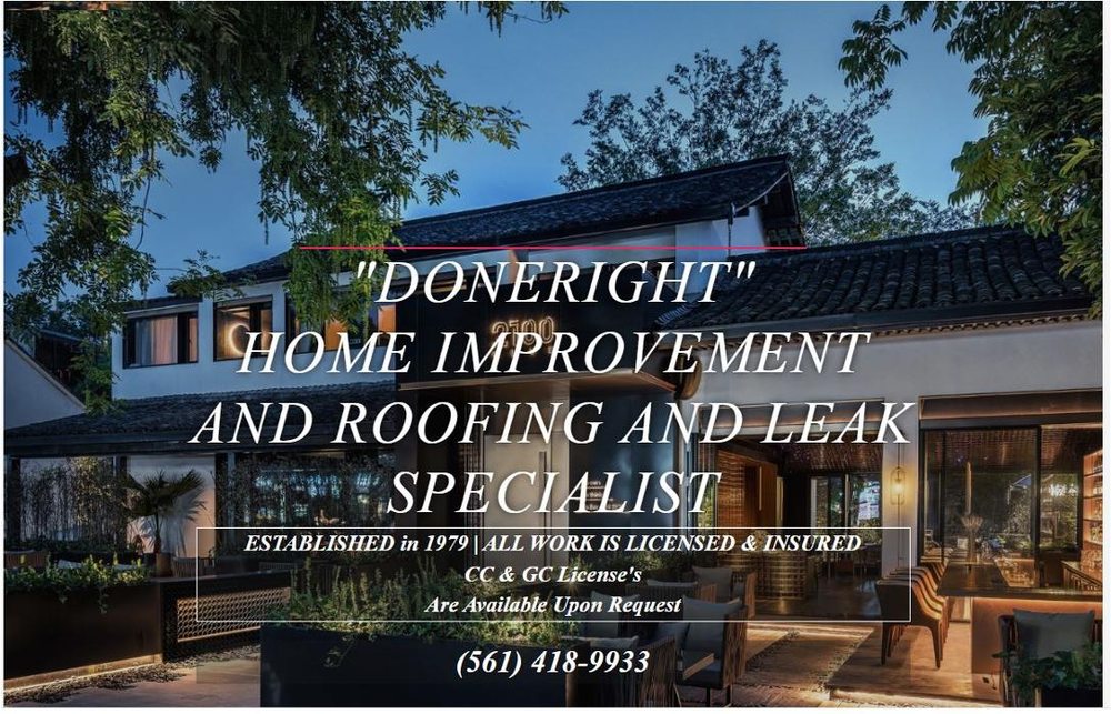 Slide of Done Right Home Improvement Roofing and Leak Specialist