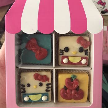 Hello Kitty Cafe Truck - Hello Kitty Petit 4 Cakes $15 - Coffee & Tea Near Me - Oak Brook, Illinois Hello Kitty Cafe Truck - Hello Kitty Petit 4 Cakes $15 - Coffee & Tea Near Me - Oak Brook, Illinois