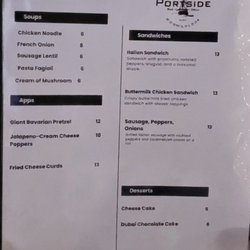Portside Bar And Liquor - 2026 menu