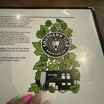 Southern Tier Brewery Buffalo - Menu - Brewpubs Near Me - Buffalo, New York
