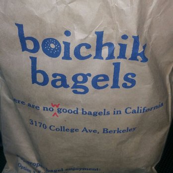 Boichik Bagels - Great font and tagline. Address listed. - Bagels Near Me - Berkeley, California Boichik Bagels - Great font and tagline. Address listed. - Bagels Near Me - Berkeley, California