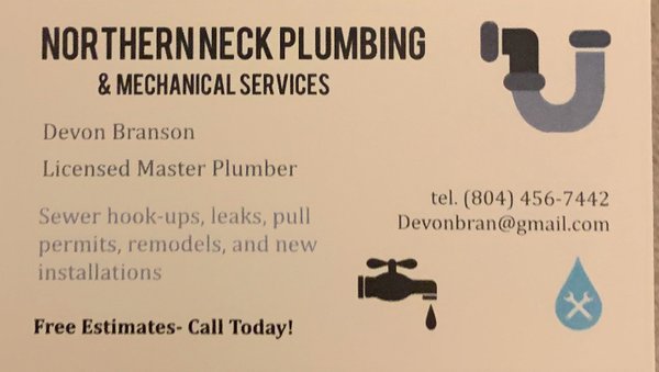 Northern Neck Plumbing Services