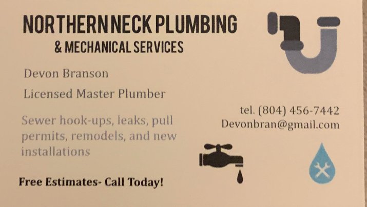 Slide of Northern Neck Plumbing Services