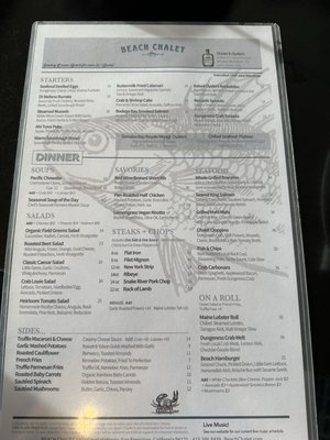 Menu photo 1 Beach Chalet Brewery and Restaurant San Francisco, CA