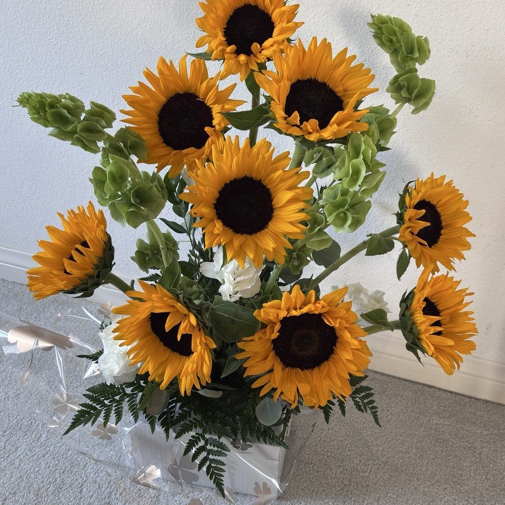 CY Florists & Gifts - Sunflowers may not always shine in floral arrangements, but the owner's creativity brought them to life with vibrant, unique charm. - Florists Near Me - El Monte, California CY Florists & Gifts - Sunflowers may not always shine in floral arrangements, but the owner's creativity brought them to life with vibrant, unique charm. - Florists Near Me - El Monte, California