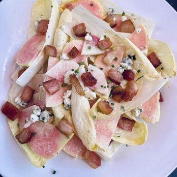 Farmhaus - Endive salad - blue cheese, apple, pork belly & vinaigrette - New American Near Me - Granite Bay, California Farmhaus - Endive salad - blue cheese, apple, pork belly & vinaigrette - New American Near Me - Granite Bay, California