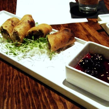 Lucky Belly - Duck lumpia with bing cherry sauce ...Wonderful!! $7 - Bars Near Me - Honolulu, Hawaii Lucky Belly - Duck lumpia with bing cherry sauce ...Wonderful!! $7 - Bars Near Me - Honolulu, Hawaii
